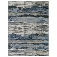 thumbnail image 3 of HR Abstract Area Rug - Non-Slip Rubber Backing, Polyester, Flat Texture, Gray and Multi-Color - Add Modern Elegance to Your Space with a Stunning Printed Design, 3 of 7