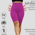 thumbnail image 2 of DDLUYY Women's Plus Size Butterluxe Tummy Control High Waist Yoga Shorts Workout Athletic Biker Shorts with Pockets 3-Pack, 2 of 6