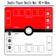 thumbnail image 2 of PTCG Cards Playmat Pad Two Person Single Person Card Classic Cartoon Image Charizard Mewtwo Bulbasaur Charmander Squirtle Meowth, 2 of 5