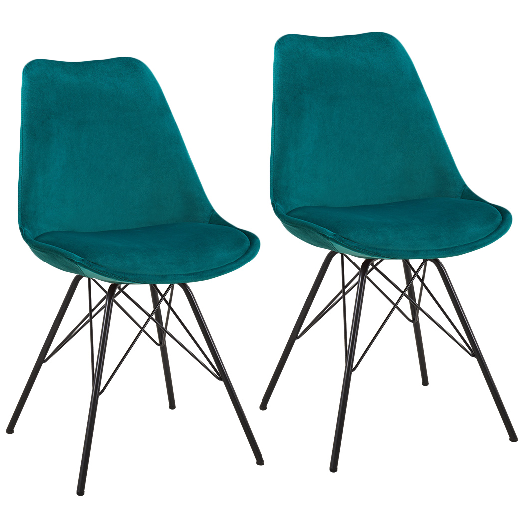 Dining Living Room Side Chairs Duhome Set of 2 Modern Style Dining Chair Mid Century Modern DSW Chair Atrovirens Shell Lounge Plastic Chair for Kitchen Bedroom