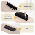 thumbnail image 4 of Uxcell 8 Pcs Tiradores para Gabinetes, Tiradores de Borde de Aleación de Aluminio de 8 Pulgadas, Tirador Plano Oculto de Montaje Trasero para Cajones de Tocador, Armario, Puertas, Negro, 4 of 7