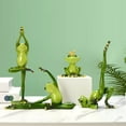thumbnail image 3 of Cheer.US Meditating Yoga Frog Statues Resin Frog Garden Statues and Figurines Fairy Garden and Yoga Frog Outdoors Spring Decorations for Home Patio Yard Lawn Porch Ornament Gift, 3 of 7