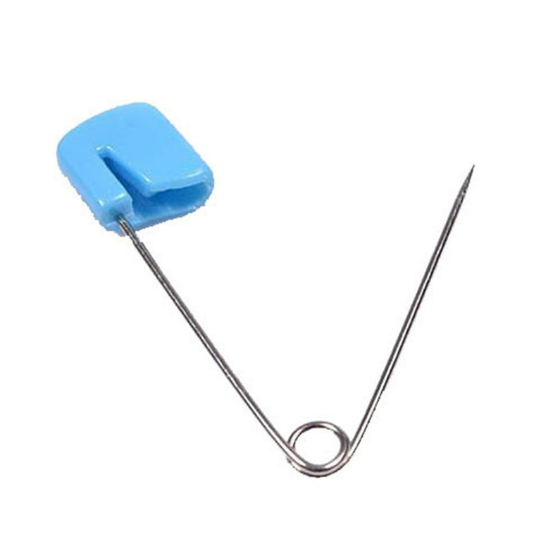 TureClos Multi purpose Baby Safety Pins Fabric Diapers Garment Repair Child Proof Safety Pin Plastic Head Random Color