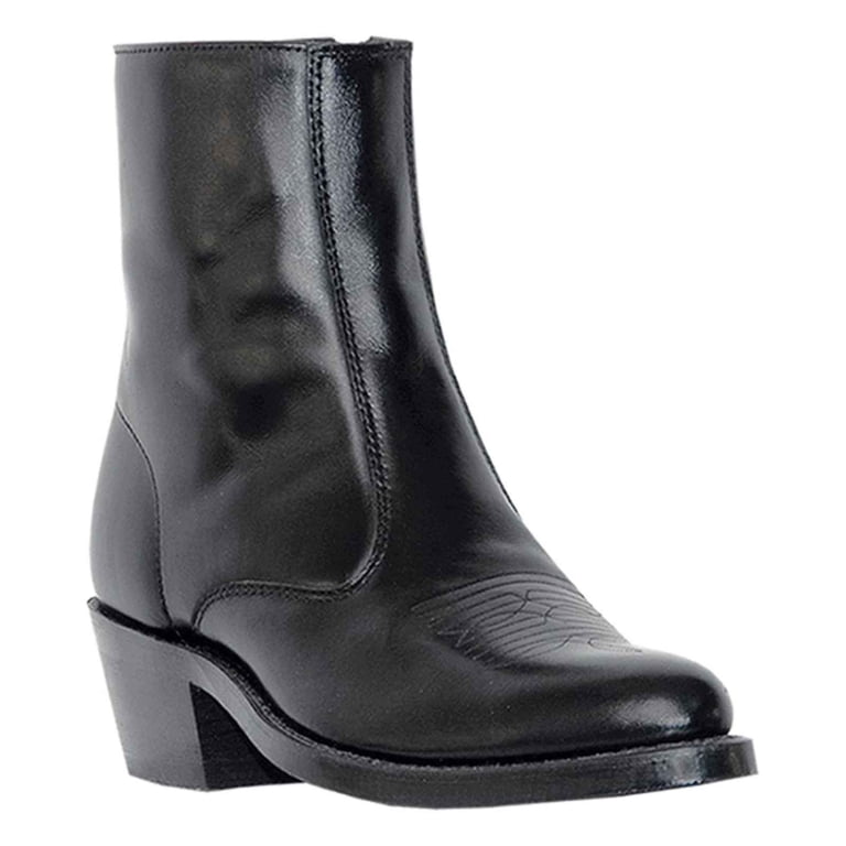 Laredo Western Boots Mens Leather Long Haul Zip Side Black  display picture 1