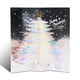 thumbnail image 1 of Árbol de Navidad Tarjeta de felicitación de papel Aniversario Cumpleaños Postal con sobre Invitaciones de fiesta Vacaciones Niños Baby Shower Azul Inevent HA009313-01B, 1 of 6
