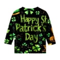 thumbnail image 5 of KKBOTIVE St.patrick's Day Shirt Toddler Kids Long Sleeve Crew Neck Pullover Girls St Patricks Cute Tees Outfit Child's Back To Shcool Daily Wear, Black Size: 3-4 Years, 5 of 5