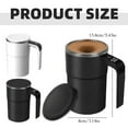 thumbnail image 6 of Black Electric Coffee Mug with Built-in LCD Thermometer – Auto Stir Coffee Mug, Self Mixing Coffee Cup That Stirs Itself, Perfect for Coffee, Milk, Cocoa, 6 of 7