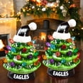thumbnail image 3 of Philadelphia Eagles 2-Pack 4" Ceramic LED Christmas Tree Set, 3 of 3