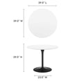 thumbnail image 6 of Modway Pursuit 40" Dining Table in White Black, 6 of 7