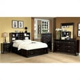thumbnail image 2 of Furniture of America Dinklage King Bed with Bookcase Headboard in Espresso, 2 of 2