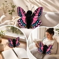 thumbnail image 4 of Butterfly Plush, 8.3 in Realistic Stuffed Butterfly, Soft Cuddly Insect Plushie for Kids Girls Room Decor and Birthday Gift - Pink, 4 of 6