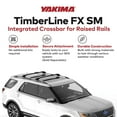 thumbnail image 2 of Yakima TimberLine FX SM Single Integrated Crossbar for Raised Rails, 2 of 10