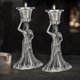 thumbnail image 3 of Candelabro de metal, candelabros, para regalo de cumpleaños, regalo de San Valentín, fiesta, hotel, lata antigua brillar Electrónica, 3 of 4