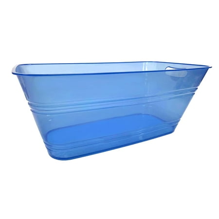 Mainstays 20&Quot; Plastic Rectangular Beverage Tub - Blue