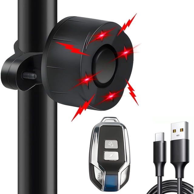 Alarma de bicicleta recargable YONGSHENG antirrobo 110 dB impermeable