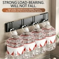 thumbnail image 5 of Wall Mounted Knife Organizer and Utensil Rack, Multi-Functional Storage with Knife Slots Hooks Shelves, Minimalist Carbon Steel Kitchen Organizer Space Saver for Countertops, 5 of 10