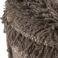 thumbnail image 4 of GDF Studio Edene Boho Handmade Fabric Stool with Metal Accents, Dark Brown, 4 of 6