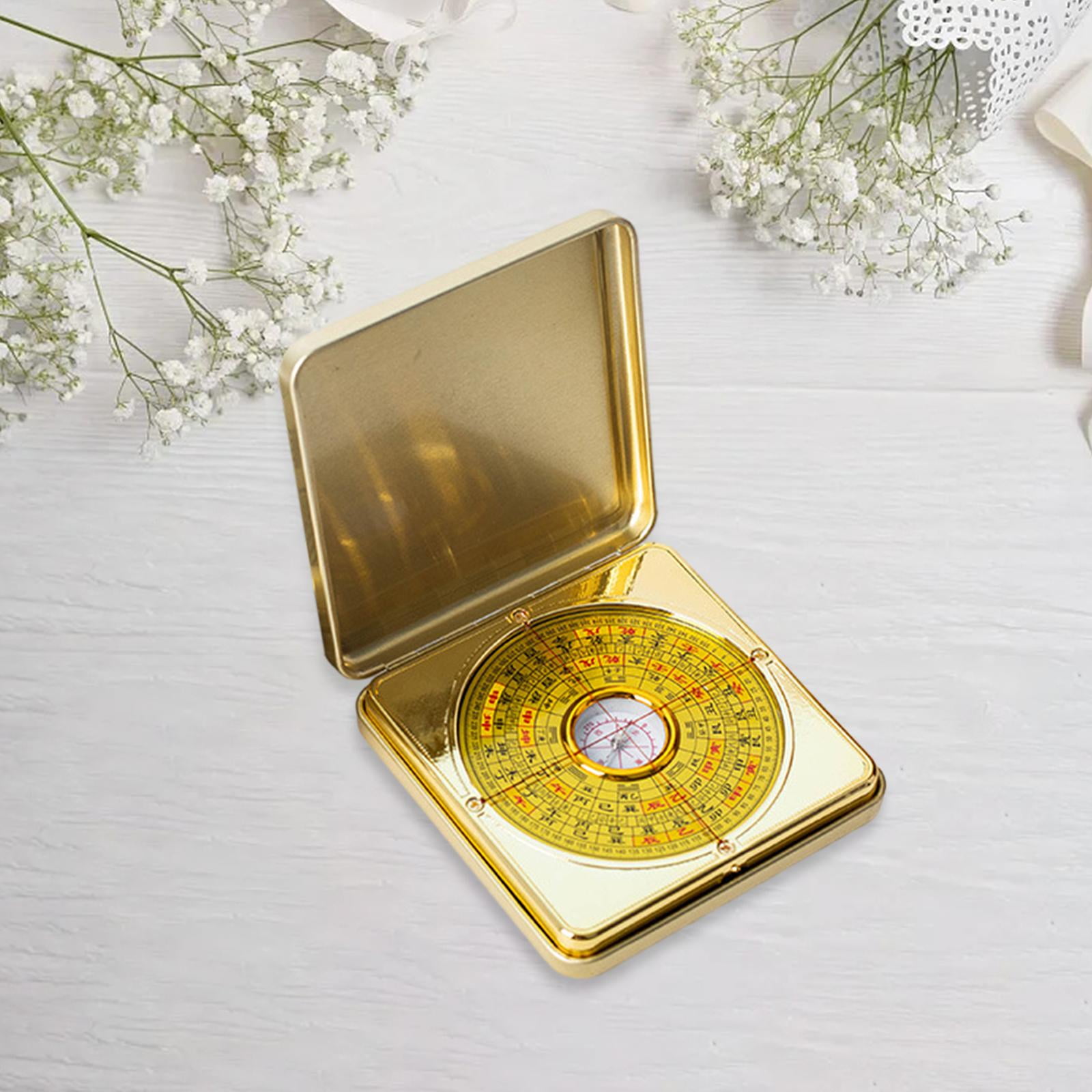 Feng Shui Compass Luo Pan  Phoenix Camping Survival Compass Vintage Ancient Chinese Compass for Outdoor Activities Tool 15cm