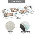 thumbnail image 3 of Bath Mat Soft Plush Non-Slip Absorbent Bathroom Rugs 39"x20" Sleeping Cute Bear, 3 of 8