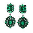 thumbnail image 2 of Bling Jewelry Womens Crystal Art Deco Vintage Gatsby Gemstone Dangle Earrings, 2 of 4