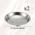 thumbnail image 1 of AMERTEER Heavy-Duty Stackable Dining Plates - Space-Saving Nesting Design  Rounded Edges for Safety  Elegant Modern Table Setting - Ideal for Home  Restaurants  Catering  BBQ  Breakfast -, 1 of 6