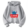 thumbnail image 2 of Conjunto de sudadera con capucha Kawaii Stitch 2024, conjunto de sudadera informal de manga larga y pantalones largos para niñas de 2 a 13 años, conjunto de ropa de otoño de 2 piezas, 2 of 5