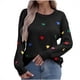thumbnail image 1 of HongQid Womens Pullover Sweaters Long Sleeve Crewneck Casual Loose Knit Jumper Tops, 1 of 3