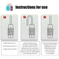 thumbnail image 5 of 2 Pack Combination Lock, 3 Digit Combination Padlock Set Your own Small Combination Locks for Gym Locker Locks, Suitcase, School, Doors (Black), 5 of 5