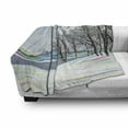 thumbnail image 3 of Nature Soft Flannel Fleece Throw Blanket, Rural Winter Forest with Leafless Tree Branches Digital Vibrant Effects Artwork, Cozy Plush for Indoor and Outdoor Use, 50" x 70", Multicolor, by Ambesonne, 3 of 6
