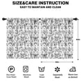 thumbnail image 2 of Blackout Kids Curtains,White Gothic Hand Butterfly Pattern Childrens Insulated Curtains Set Of 2,Bedroom Essentials,Toddler Room Decor 52x63in(132x160cm), 2 of 5
