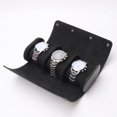 thumbnail image 2 of Caja de Reloj de Cuero portátil, Caja de Reloj de Viaje Negra de 1 Pieza, Caja de Reloj clásica, Caja de Almacenamiento de Relojes, Caja de Reloj para Hombres con 3 Compartimentos, Regalo para Mujeres, 2 of 5