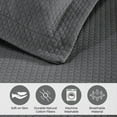 thumbnail image 2 of Superior Solitaire Cotton Decorative Bedspread and Sham Set, Full, Grey, 2 of 10