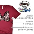 thumbnail image 6 of Minnie Leopard Bow Shirt, Animal Kingdom Shirt, Safari Shirt Casual Short Sleeve Shirt (Medium, Raspberry), 6 of 7