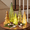 Colored, variant on Glasseam Set of 3 Red Mercury Glass Christmas Tree with Lights, Battery Operated Timer for Mantel Tabletop Decor