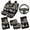 American Flag Eagle Mountain, variant on Binienty Car Accessories Set, with Car Mats Floor Mats Car Floor Mats, 9 Pcs Neon Spider Web Car Seat Covers Full Set