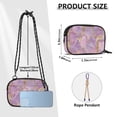 thumbnail image 4 of FORMRS Mini Crossbody Bag for Women Adjustable Rope Shoulder Casual Phone Purse, Pastel Pink Marble Pattern, 4 of 7