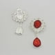 thumbnail image 4 of 10 piezas surtidas gota de agua ovalada parte posterior plana adorno de cristal DIY fabricación de joyas rojo Zulema Adorno flatback, 4 of 7