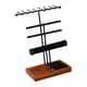thumbnail image 4 of Organizador de joyas, soporte exhibidor de joyas, soporte multiusos para exhibir aretes. Negro, 4 of 9