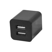 Angle View: iwerkz USB Wall Charger - Power adapter - 2 A - 2 output connectors (USB) - black