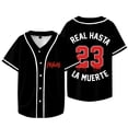 thumbnail image 2 of Anuel AA 23 Jersey Real Hasta la Muerte Merch Baseball Jacket Summer Women Men Fashion Casual Short Sleeve Tee T-shirts,style 4, 2 of 3