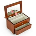 thumbnail image 2 of Gorgeous Wooded Carved Roses 18 Note Ballerina Musical Jewelry Box - Choose Any Song - Mary Had A Little Lamb, 2 of 2
