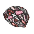 thumbnail image 2 of KLL Various Languages Mother Winter Fall Beanie Knit Hats for Men & Women - Warm & Soft Stylish Toboggan Caps for Cold Weather, 2 of 6