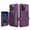 Purple, variant on TECH CIRCLE for iPhone 17 Pro (6.3", 2025) Shockproof Case with Flip Wallet (Magnetic Closure), 4 Card Slots, Compatible with Magnetic Car Mount, Drop Proof Protective Slim Case, Purple