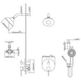 thumbnail image 5 of 5 Functions Complete Shower System with Rough-in Valve, 5 of 5