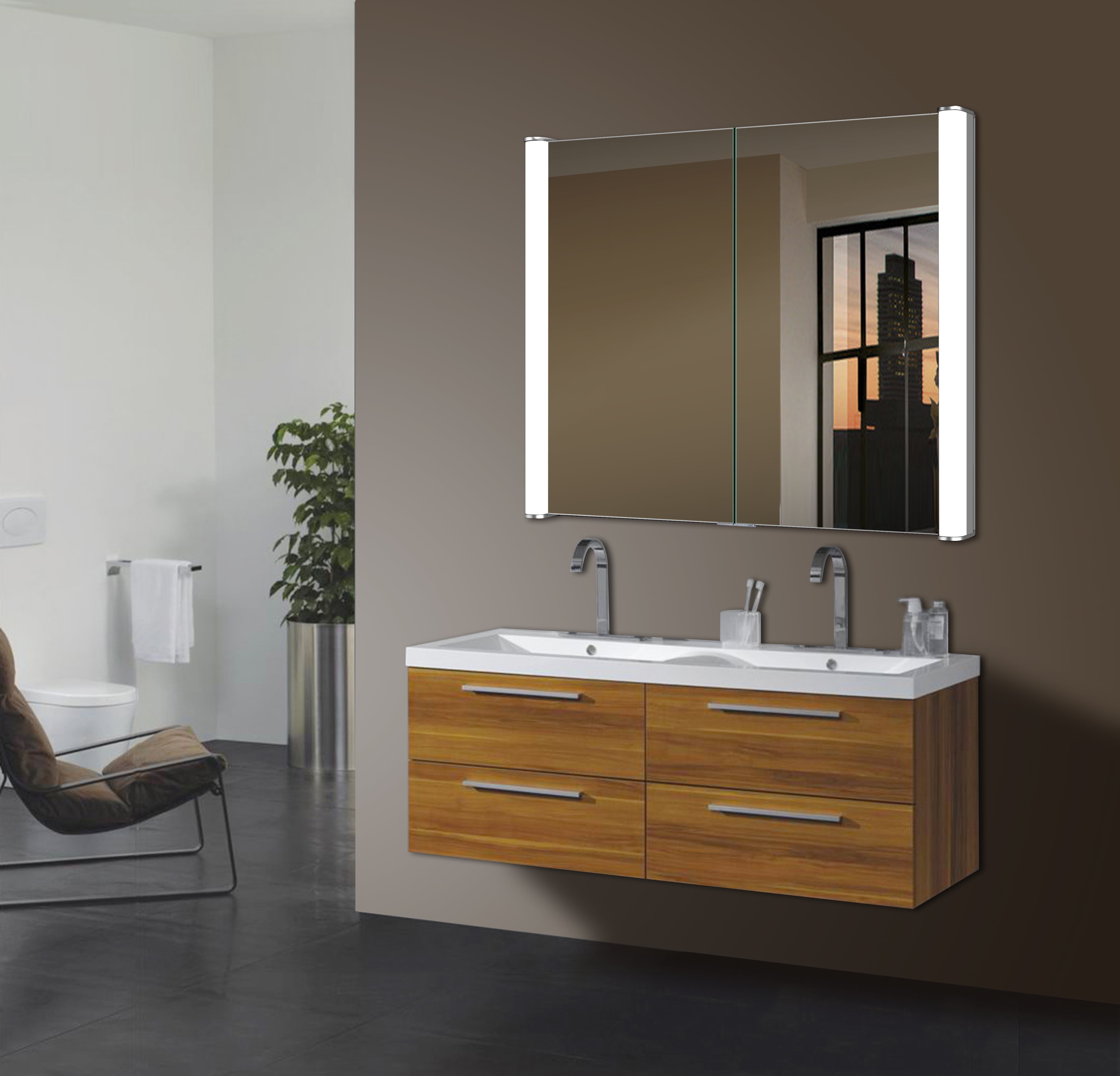 Ace LED Bathroom Mirror Medicine Cabinet - Walmart.com ...