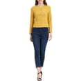 thumbnail image 2 of INSPIRE CHIC Women's Lightweight Jacket Button Vintage Fall Short Jacket with Pockets XS Yellow, 2 of 8