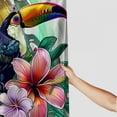 thumbnail image 3 of Orinice Fabric Bath Shower Curtain College Toucan Exotic Pink Bird Leaf Paradise Awaresome Lily Tropical Flowers Palm Nature Graphic Shower Curtains for Bathroom with 12 Hooks,  69x72, 3 of 7