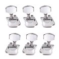 thumbnail image 1 of EeaseCA 6 PCS Semiclosed String Tuning Pegs Keys Guitar Tuner Machine Heads Acoustic Electic Guitar Bass String Tuning Pegs 3L3R (Silver), 1 of 7