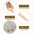 thumbnail image 3 of Uxcell 7" Stainless Steel Coffee Spoons Rose Flower Shape Spoons Tea Spoon, Rose Gold, 3 of 4