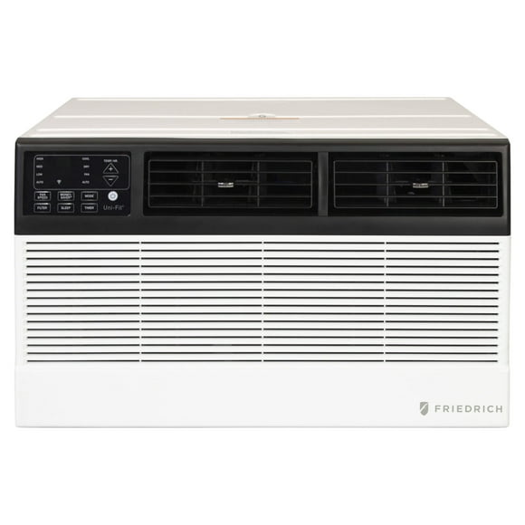 Friedrich Uni-Fit Series UET10A33A Smart Thru-The-Wall Cooling and Electric Heat Air Conditioner with 10000 Cooling BTU & 10600 Heating BTU, 9.7 EER, 276 CFM, 410A, 230V, Quietmaster Technology, Wi-Fi